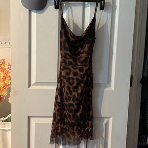 PrettyLittleThing cheetah print dress